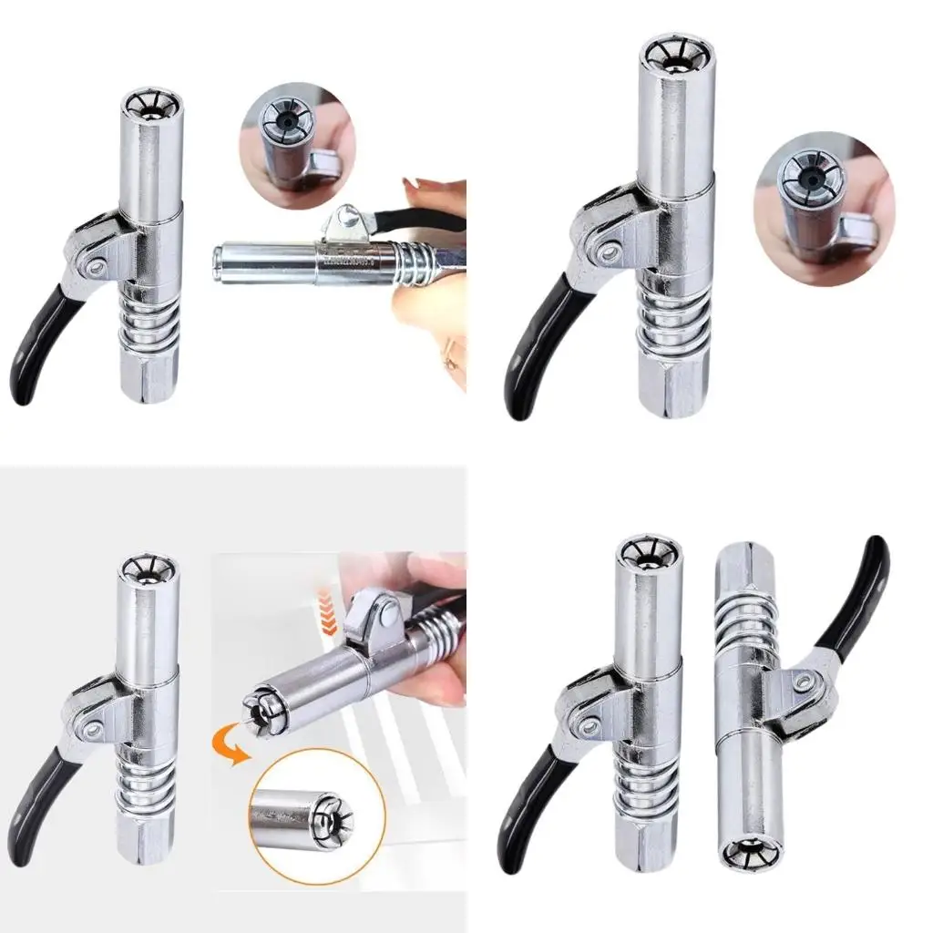 مقرنة بندقية الشحوم فوهات حقن الزيت بالضغط العالي قطع غيار السيارات سهلة الدفع تناسب معظم أنواع الشحوم ذات جودة عالية #1