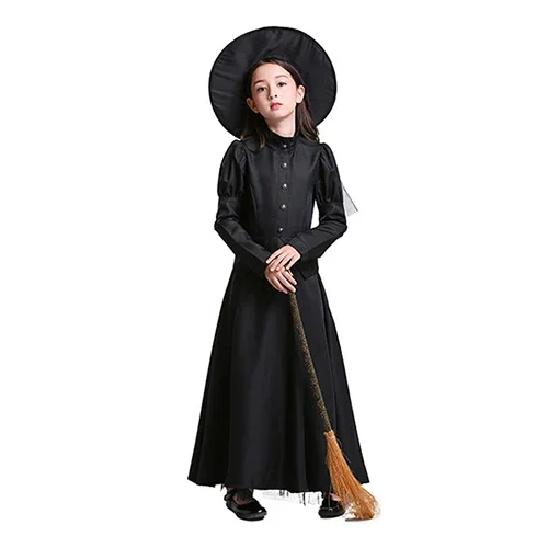 Witch Costume Girls Women Sexy Witch Cosplay Halloween Carnival Adult Female Fancy Party Dress Suit