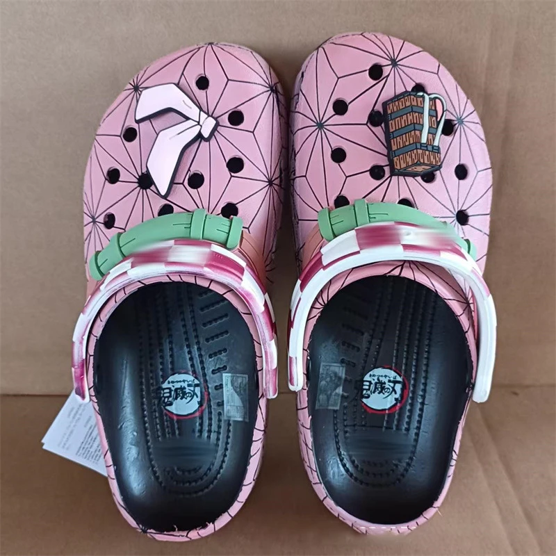 Demon Slayer Slippers Summer Men Non-Slip Home Shoes Slipper Cartoon Cave Shoes Anime Outdoor Travel Beach Sandals Gift