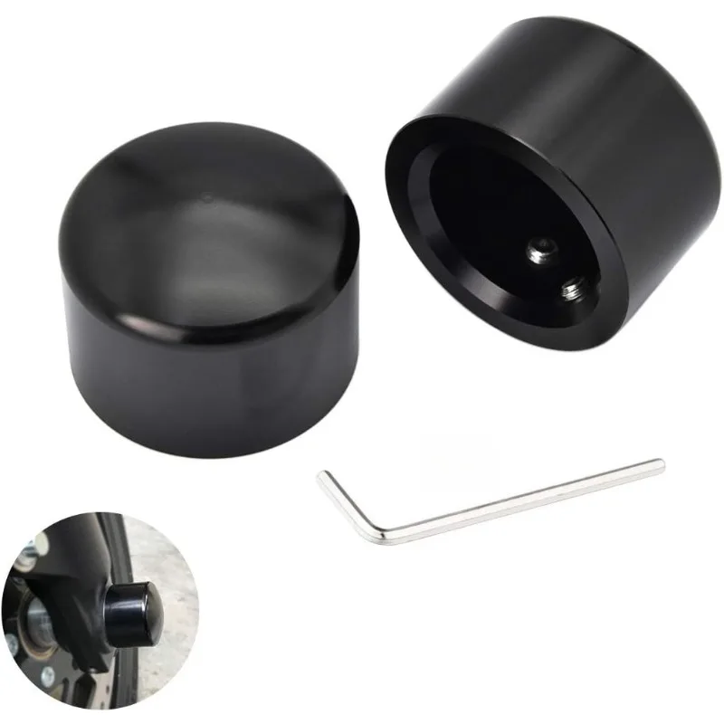 For Harley Sportster 883 XL1200 X48 Dyna CVO Fat Bob FXDFSE Blackline FXS Front Wheel Axle Nut Cover Cap