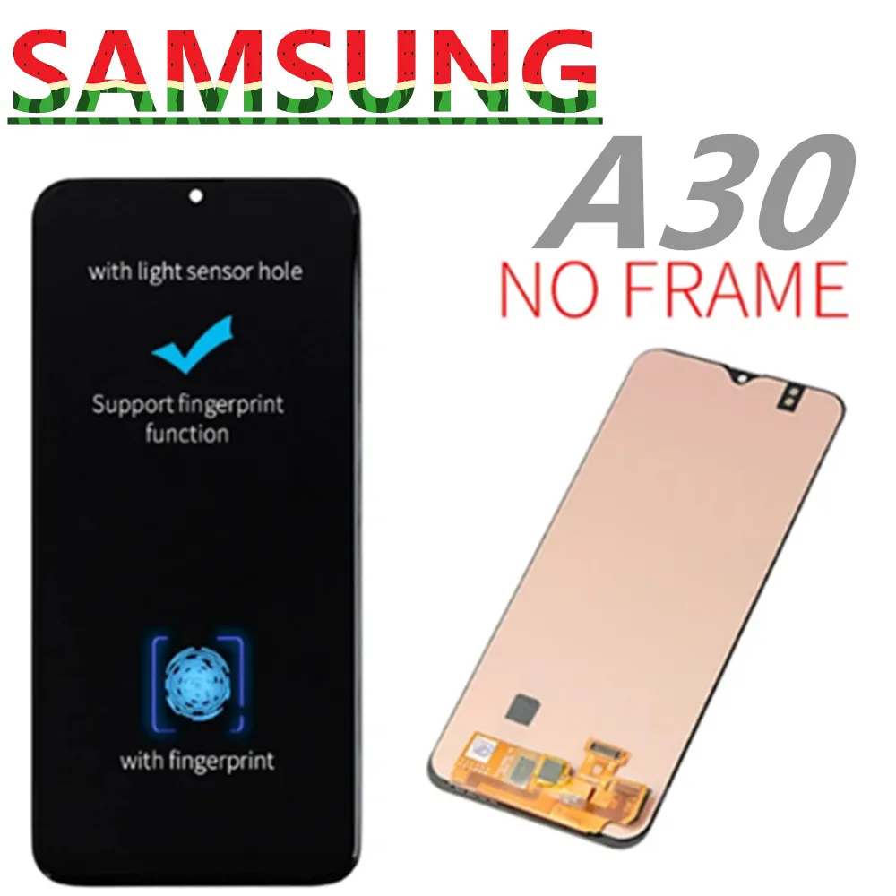 AMOLED LCD Display Touch Screen Digitizer Assembly for Samsung Galaxy A50, A30,