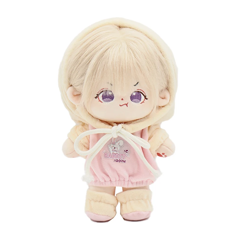 20cm Cotton Doll Sweet Girl Plush Stuffed Toys Soft Baby Idol Dolls Customization Fans Collections Gift