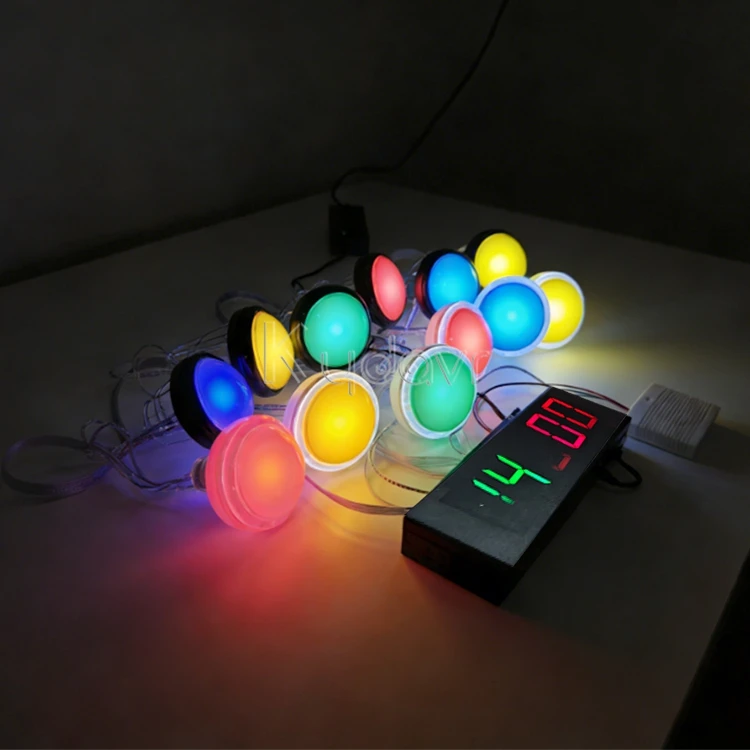 Interactive LED light button pressing games, reaction speed challenge games, reaction training consoles, reaction speed games