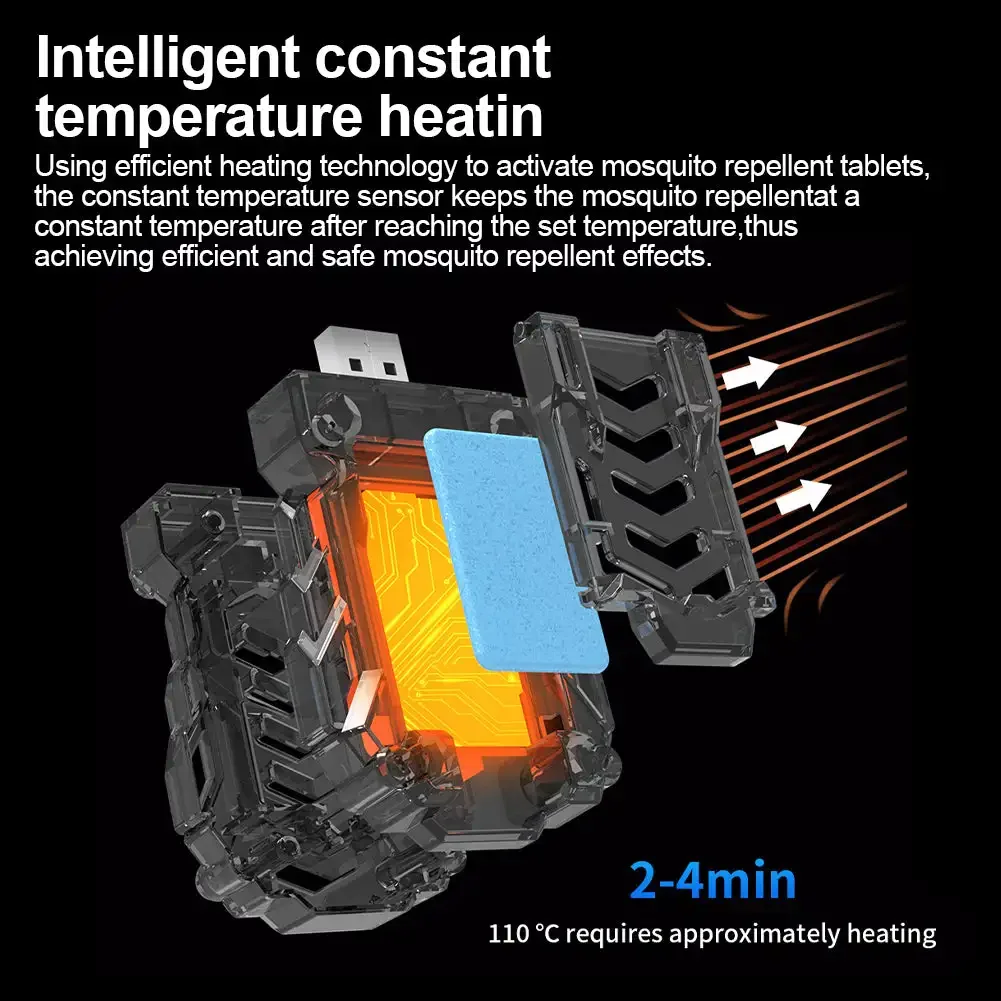 Electric Repeller Outdoor Electric Fly Traps Portable Spray Alternative Repeller Scent-Free for Workplace Home Camping