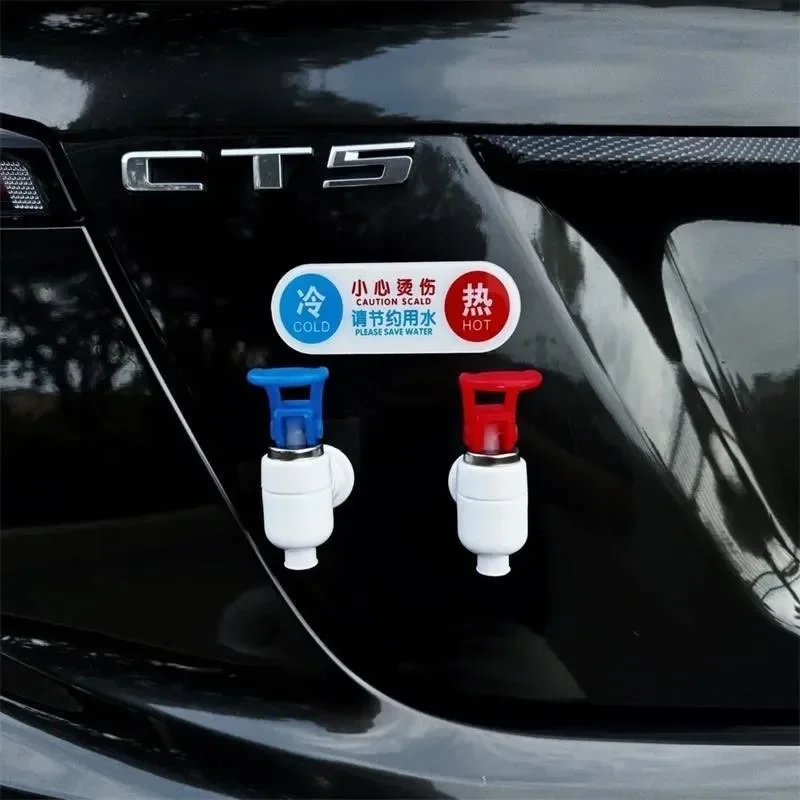 Car Spoof Decorative Water Dispenser Faucet Car Interior Jewelry Ornaments Creative Car Funny Car Rear Hanging Dolls