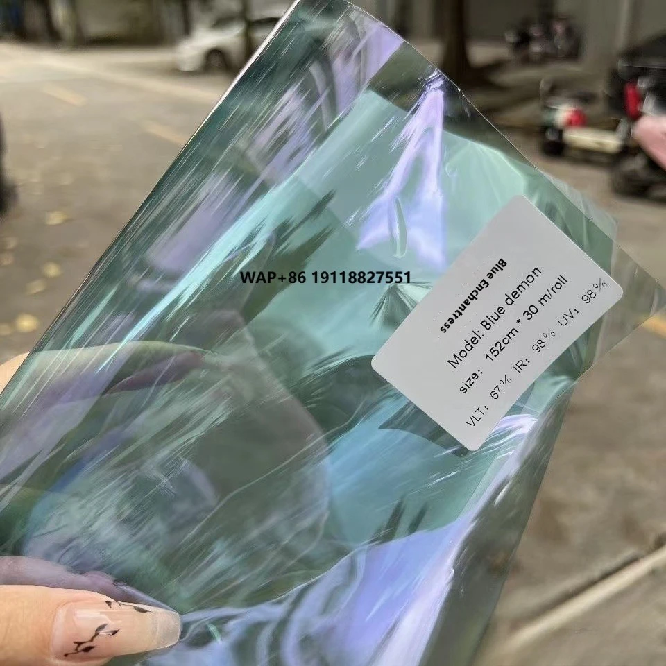 

Emperor Purple Ghost Rose Solar Film Factory Wholesale PET Material Car Front Glass Insulation Explosion-Proof Purple Light Film