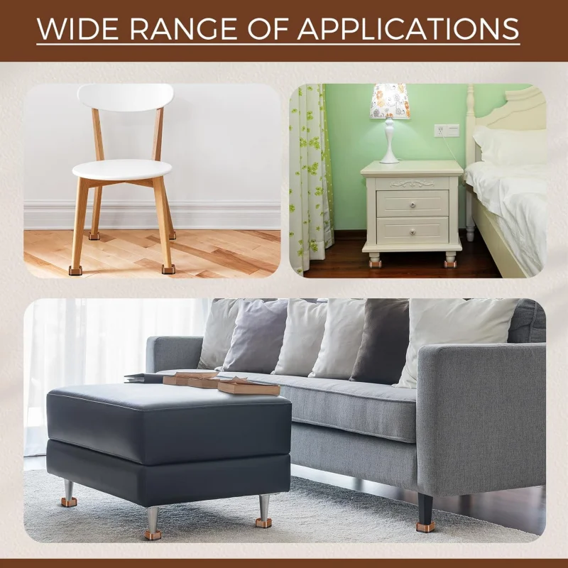 16 Furniture Risers Adjustable Bed Risers Desk Leg Risers 1.38 Stackable Heavy Duty Bed Lifts Risers Square Bed Raising