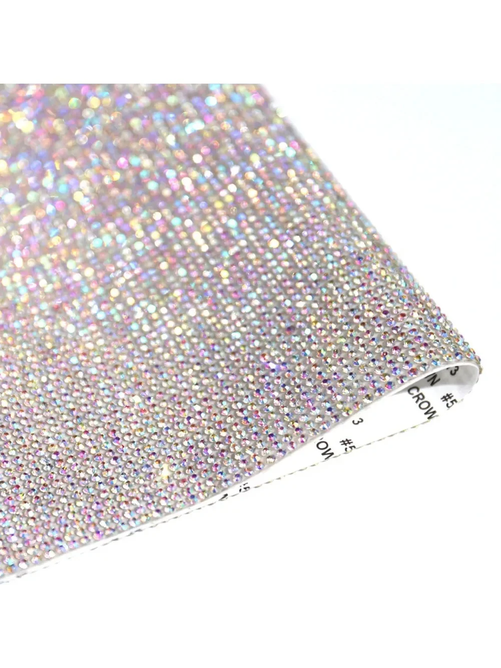 Car Self Adhesive Art Emulation Diamond Decal Stickers 2mm Rhinestone Crystal Bling White Multi Color Flashing