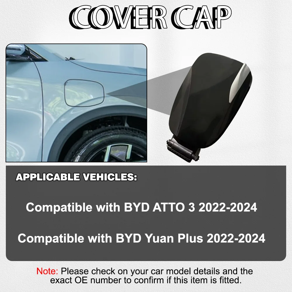 

For BYD ATTO 3 Yuan Plus 2022 2023 2024 Car Charging Port Cover Assembly Fuel Tank Oil Cap Gas Cover Trim SC2E-8403840