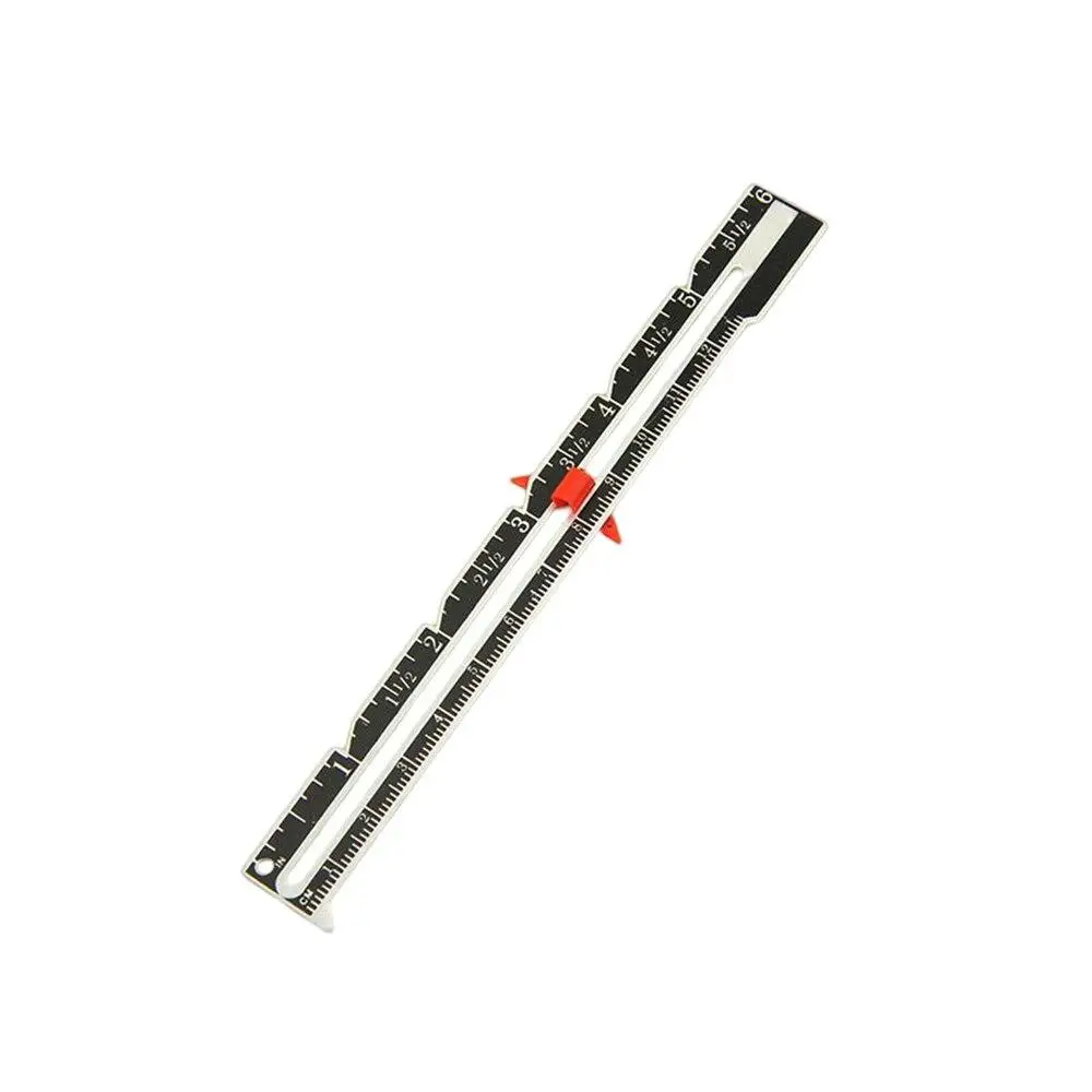 Measuring Gauge Sewing Seam Ruler Patchwork Quilting Tailor Sizer Helper Aluminum Sliding Tool Crafting Beginner Hemming Measure