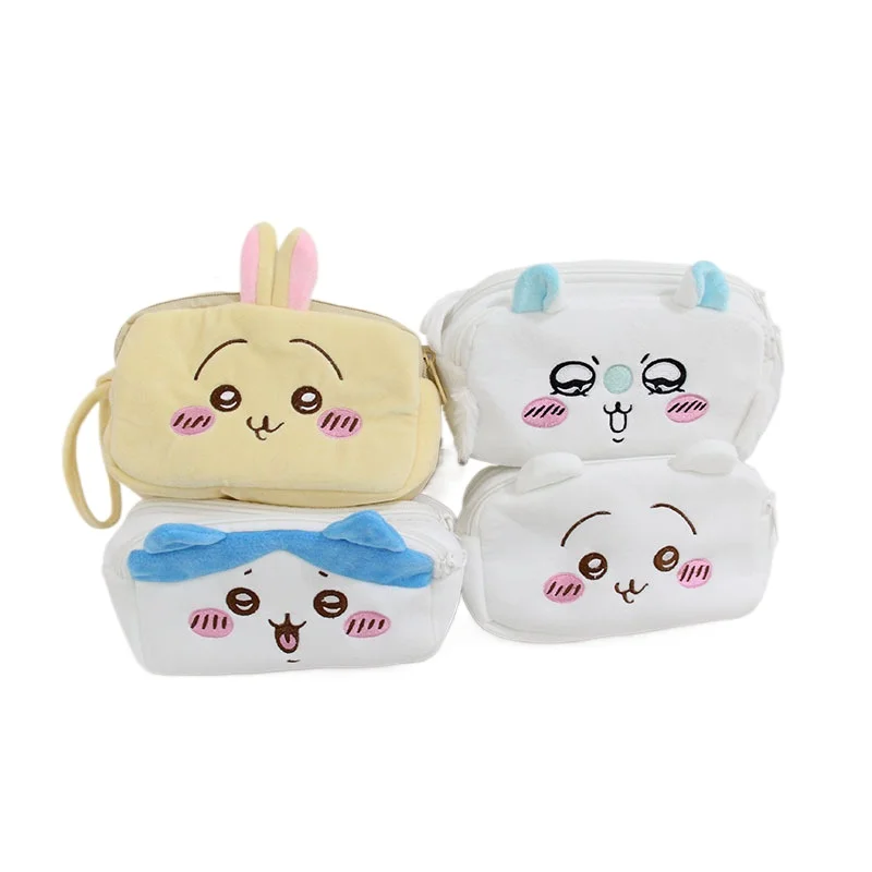 

2024 Hot Chiikawa Usagi Hachiware Plush Makeup Bag Small Eight Ikawah Cartoon Organizer Pen Make Up Animation Storage Handbag