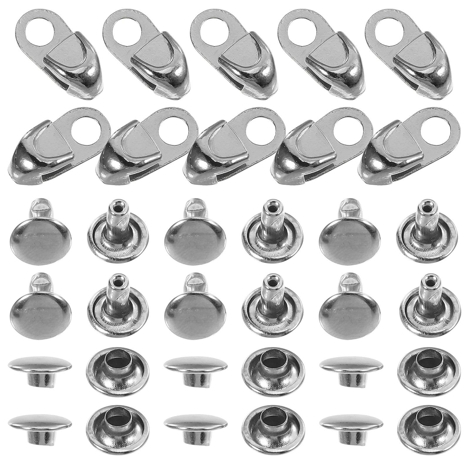 

12pcs Silver Shoe Laces Hook Boot Hooks Buckle Fittings Replacement Durable Alloy Shoelace Buckle Diy Supplies Shoe Repair