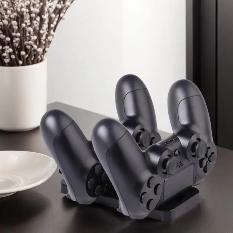 U2JE USB Double Dock для игрового контроллера держателя зарядки стенд беспроводной геймпад зарядное устройство с шнуром