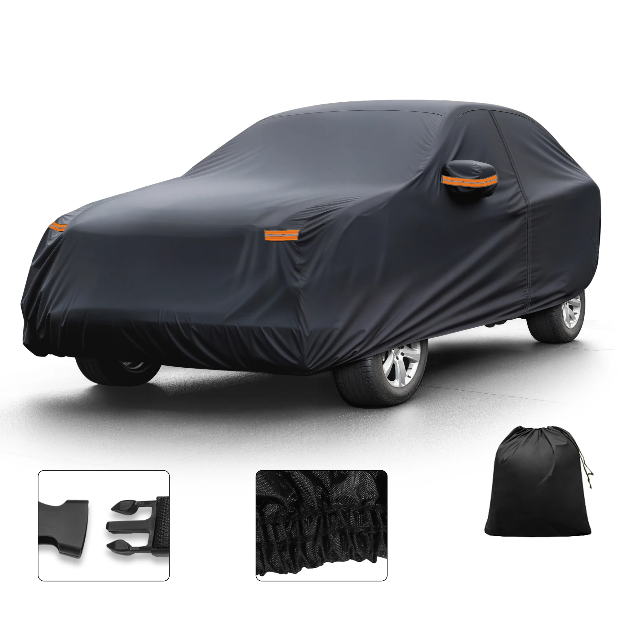

Motoforti Car Cover Outdoor Waterproof Sun Rain Hail Protection with Left Side Door Zipper 210D-PU for Lexus