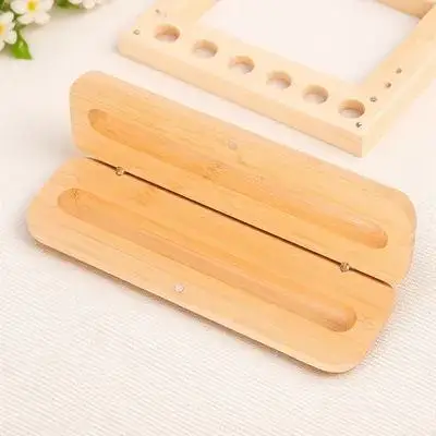 Bambus-Stiftbox, 17 x 5, 5 x 5, 5 cm, langlebig, Retro-Schreibwarenetui, leichte Aufbewahrung, Bürobedarf, Geschenk für Studenten
