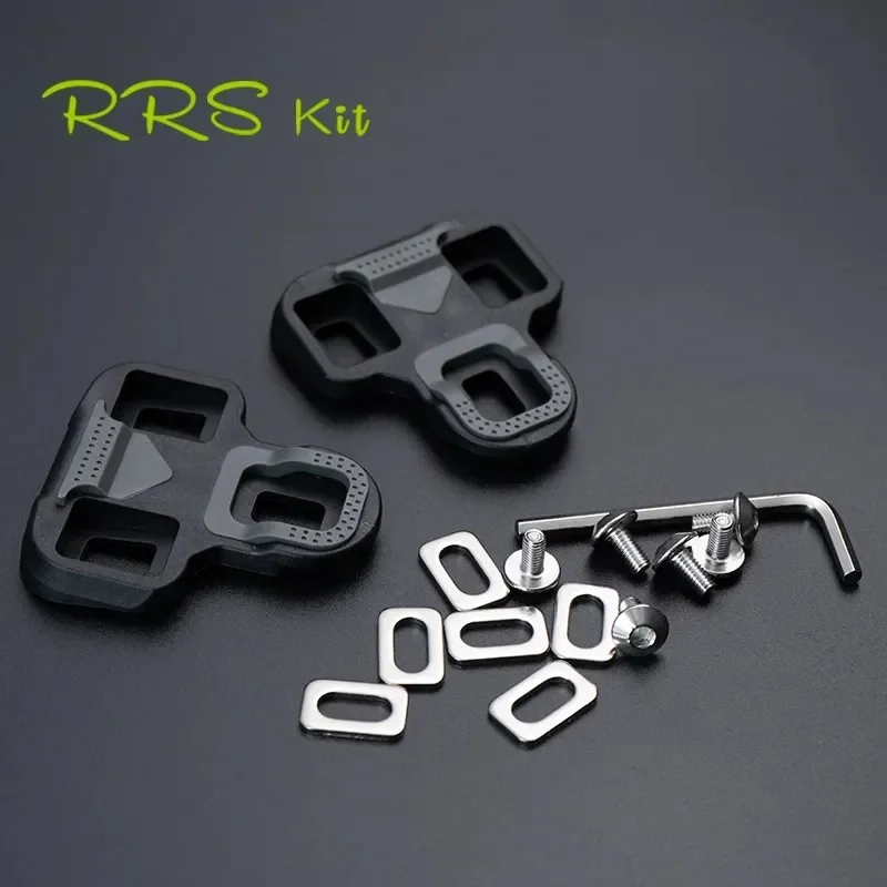 Rrskit Bicycle Pedal Cleats Road Bike Self-Locking Plate For KEO Ultralight Cycling Pedal Shoes Cleat Floating For Wellgo RC7