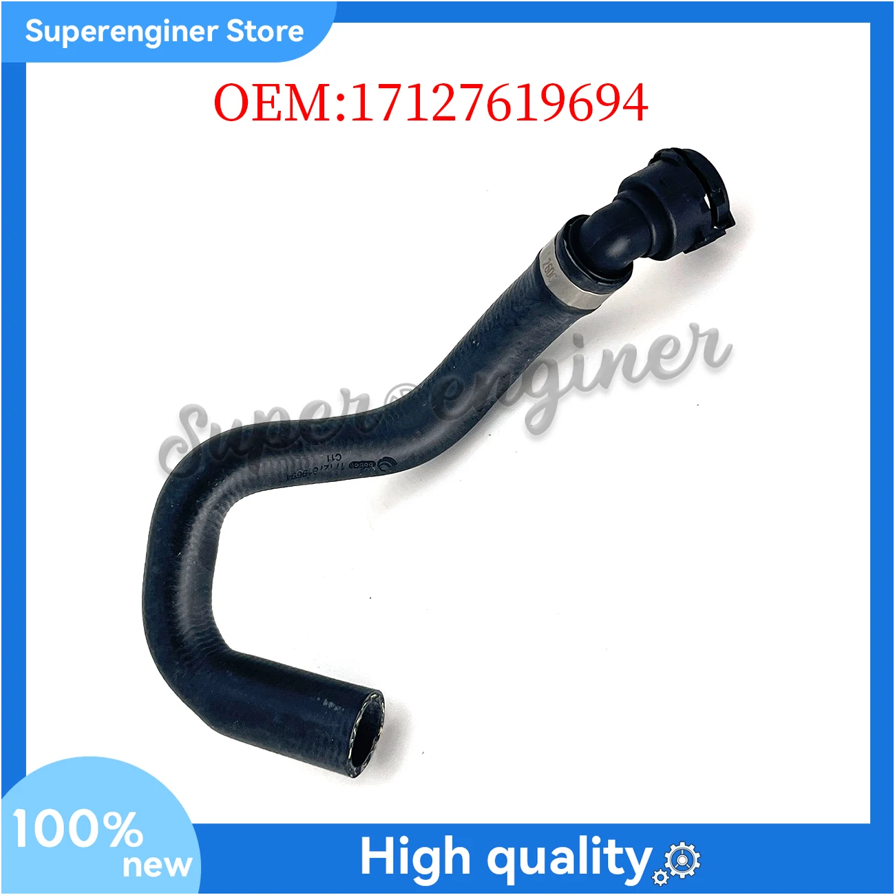 

Upper Water Pipe Coolant Hose 17127619694 for BMW F10 N20 F11 F07 GT F11 LC I520i F18