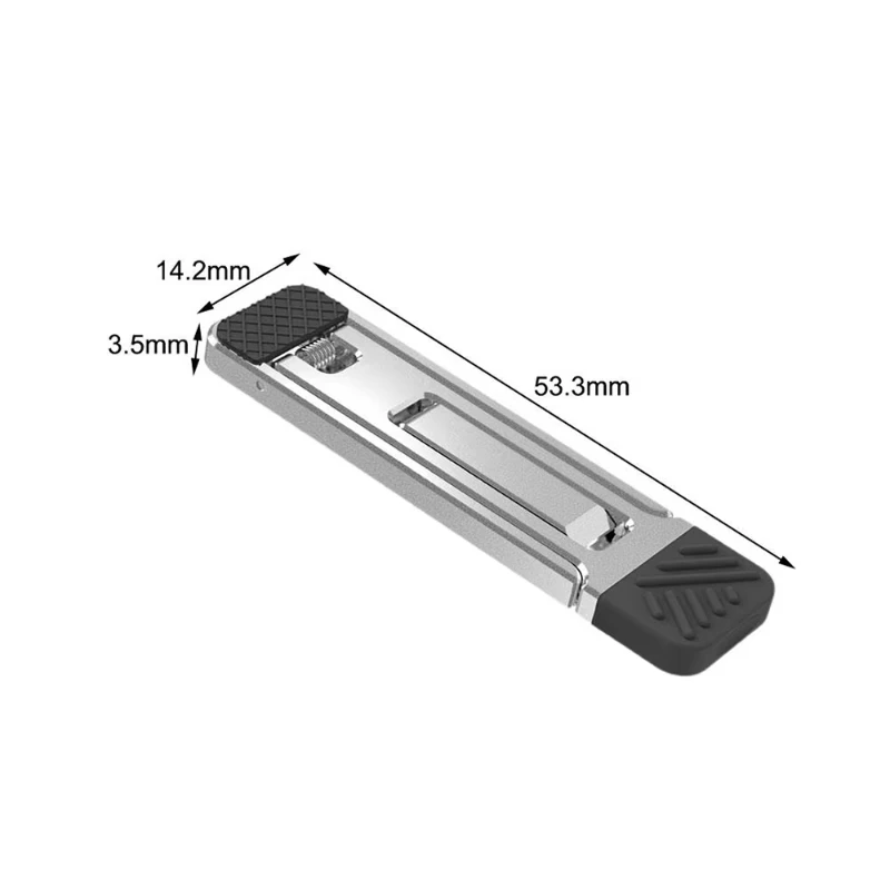 Podstawka pod laptopa ze stopu aluminium, mini składana, z 3-stopniową regulacją wysokości, uchwyt na notebooka, akcesoria do Macbooka i smartfonów. — zdjęcie produktu 2