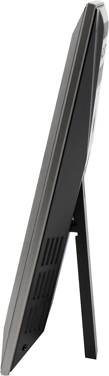 Digital Vertical Weather Forecaster with Indoor/Outdoor Temperature, Humidity, and Date and Time (01121M) , BLACK