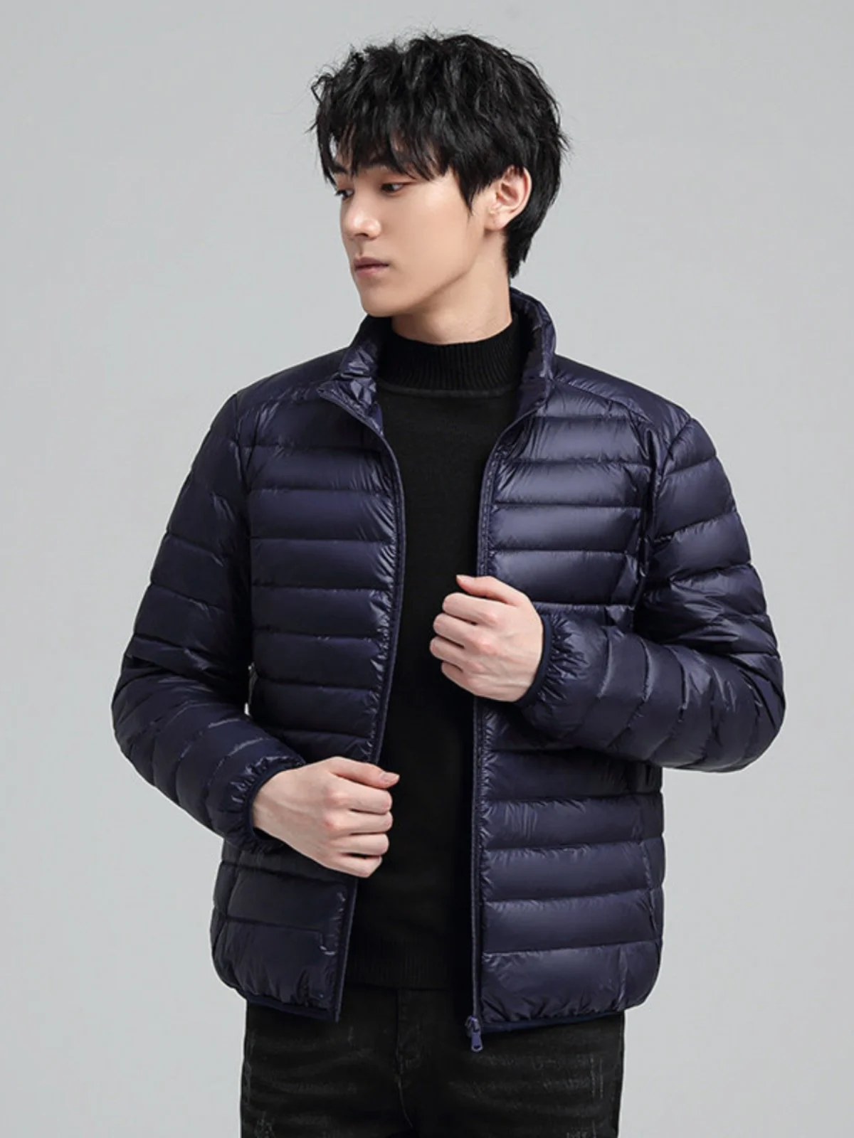 

Men's Casual Thiened Lightweight down Cotton Jaet Autumn Winter Large Size Dad Clothes ort Sle Workwear Coat