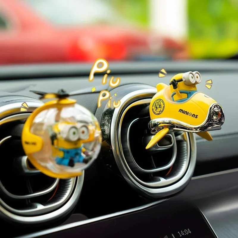 Minions Car Air Freshener Car In Stock Hot-Selling Vent Cute Cartoon Decoration Creative Gift Ornament Fragrance Balm