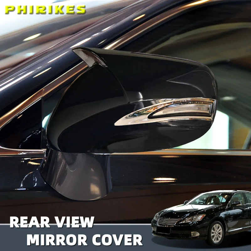 

For LHD Lexus IS350 IS250 ES350 2008-2012 Car Sticker Rearview Side Mirror Cover Wing Cap Exterior Door Rear View Case Trim ABS