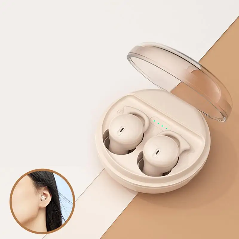 หูฟังไร้สายแบบพกพาหูฟังเอียบัดไร้สายสำหรับเดินทางทำธุรกิจรถไฟความเร็วสูงการนอนหลับหูฟังเอียบัดไร้สาย