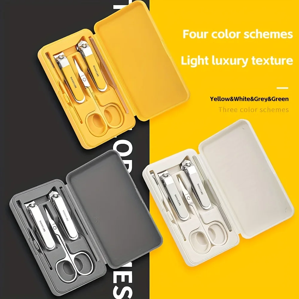 

Набор кусачек для ногтей, кусачки для ногтей, домашний инструмент для педикюра, набор красоты, подарочный набор инструментов для ногтей, набор ложек для ушей, набор из 5 шт.