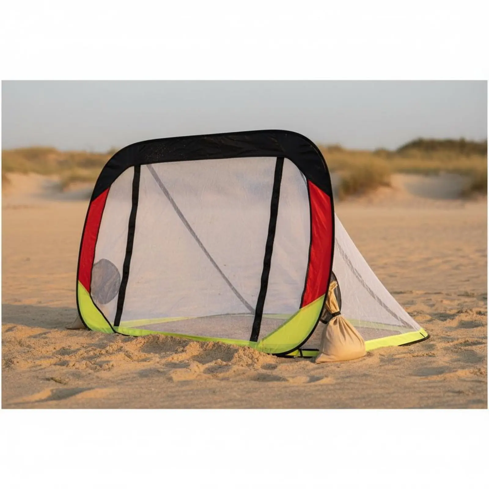 

Beach Soccer Goal Lightweight Foldable Football Goal Portable Soccer Net Carry Bag Heavy-Duty for Outdoor