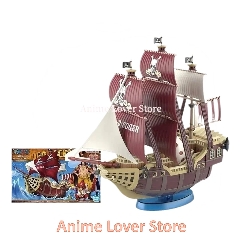 Bandai Original One Piece Grand Ship Red Force Moby Dick Nine Snake Dorag warship Anime Action Figures Assembly Model Toys