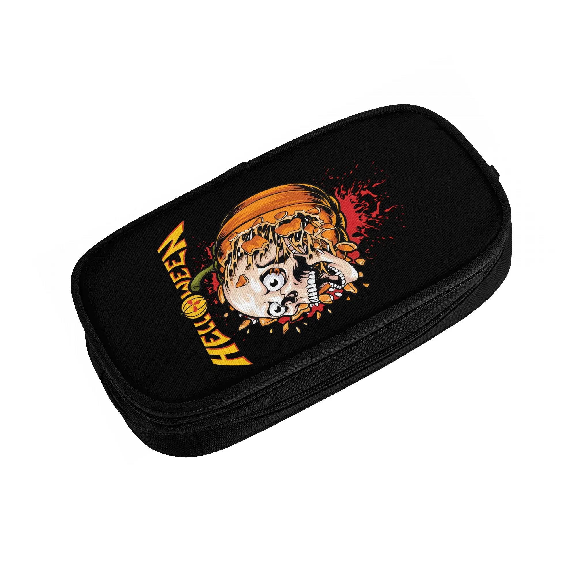 Helloween German Power Heavy Metal Band  Cute Pencil Cases Boy Girl Large Capacity  Pencil Box Students Stationery
