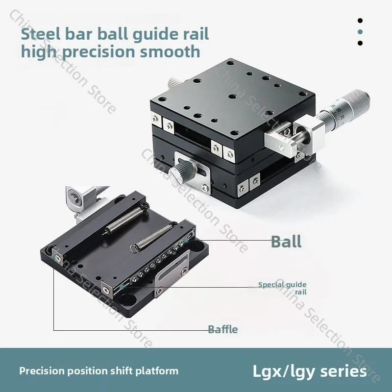 

XY axis mini mobile platform manual fine-tuning slide XYCRS/EJB01/E-EIC31 precision