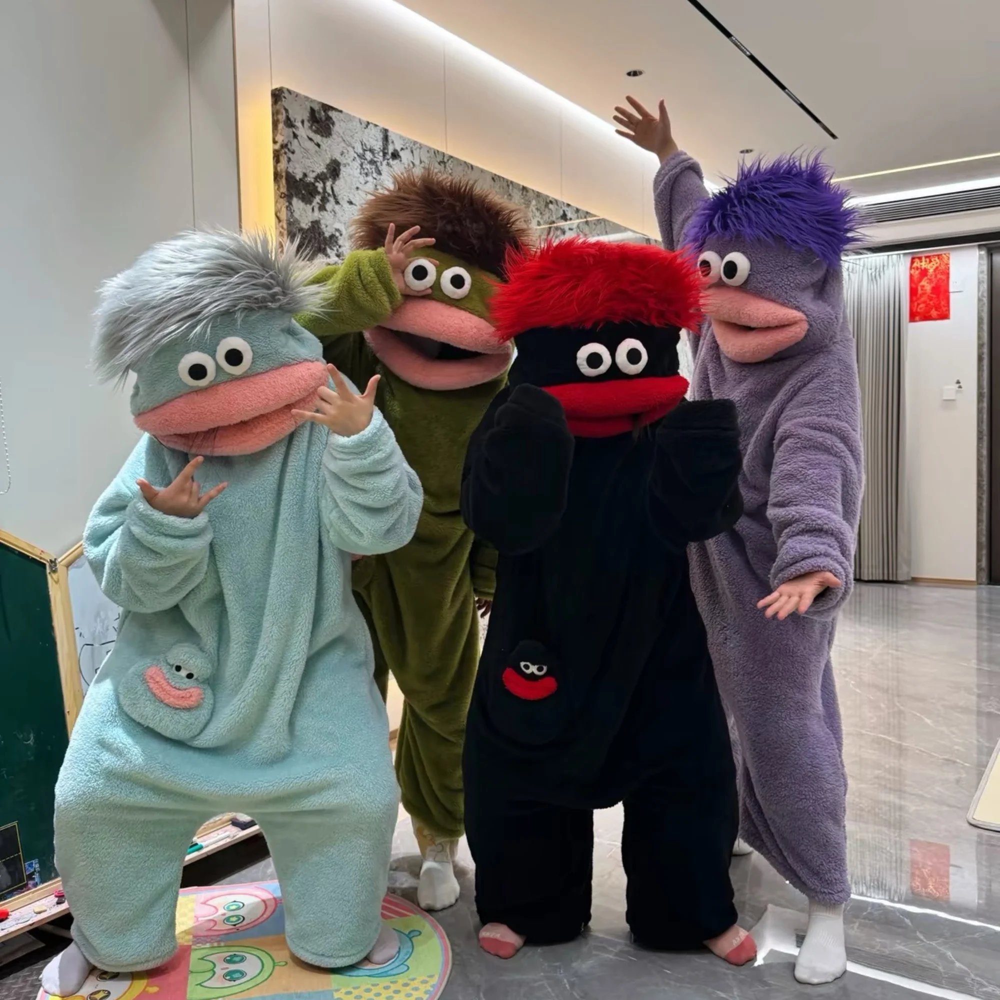 Funny Big Mouth Monster Onesie Pajamas Thickened Coral Fleece Homewear Cute Couple Sleepwear For Men Women Autumn Winter 2026