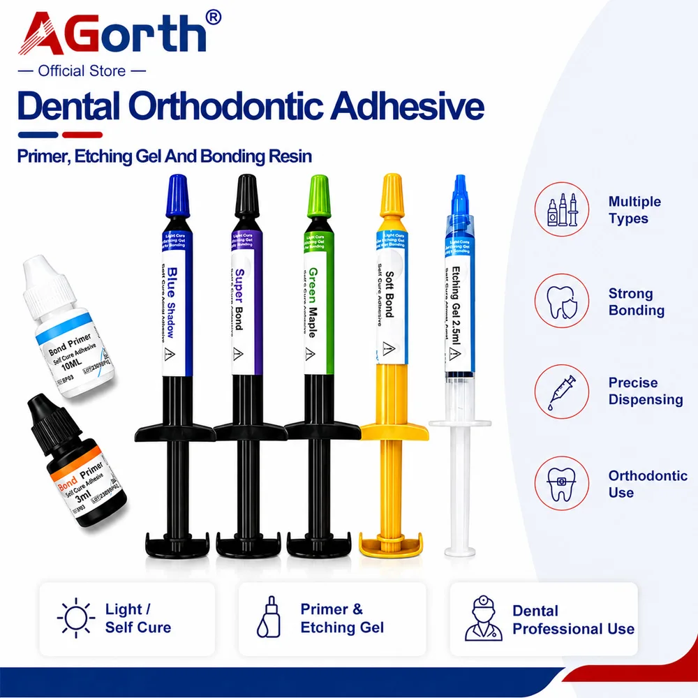 

Dental Orthodontic Adhesive Light Cure Bonding Glue Etching Gel Primer For Brackets Braces Ortho Resin Accessories Material