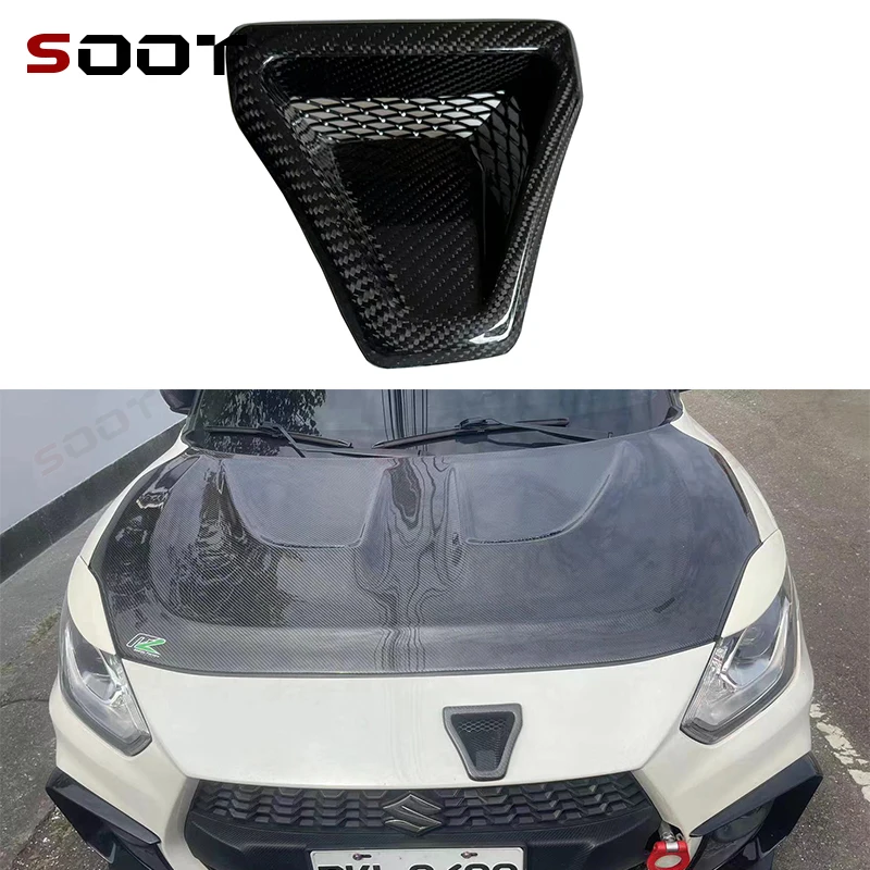 

For Suzuki Swift Sports ZC33S carbon fiber Hood cover front bumper vent Auto Parts Air Vents Upgrade Car Auto Parts