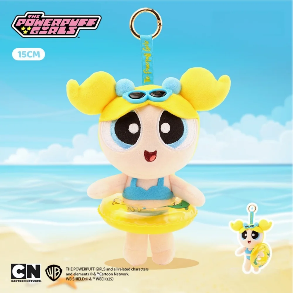 12 سنتيمتر الأصلي Powerpuff أفخم الدمى الكرتون المصاصة فقاعات زهر رقيق أنيمي المنتجات الطرفية الفتيات هدايا عيد