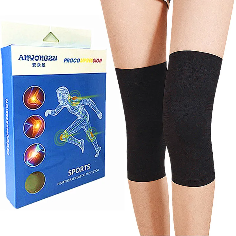 Professional Skin-friendly Protective Pressure Sports Knee Sleeve Silicone Non-slip Relieve Pain Breath Absorbent Knee Protector