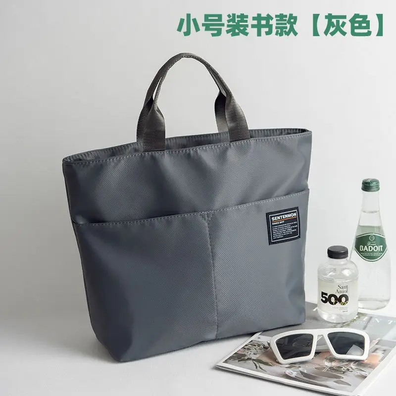 حقيبة مقاومة للماء محمولة باليد من قماش أكسفورد الأفقي بسعة كبيرة حقيبة كمبيوتر للخروج في العمل حقيبة يد كتف