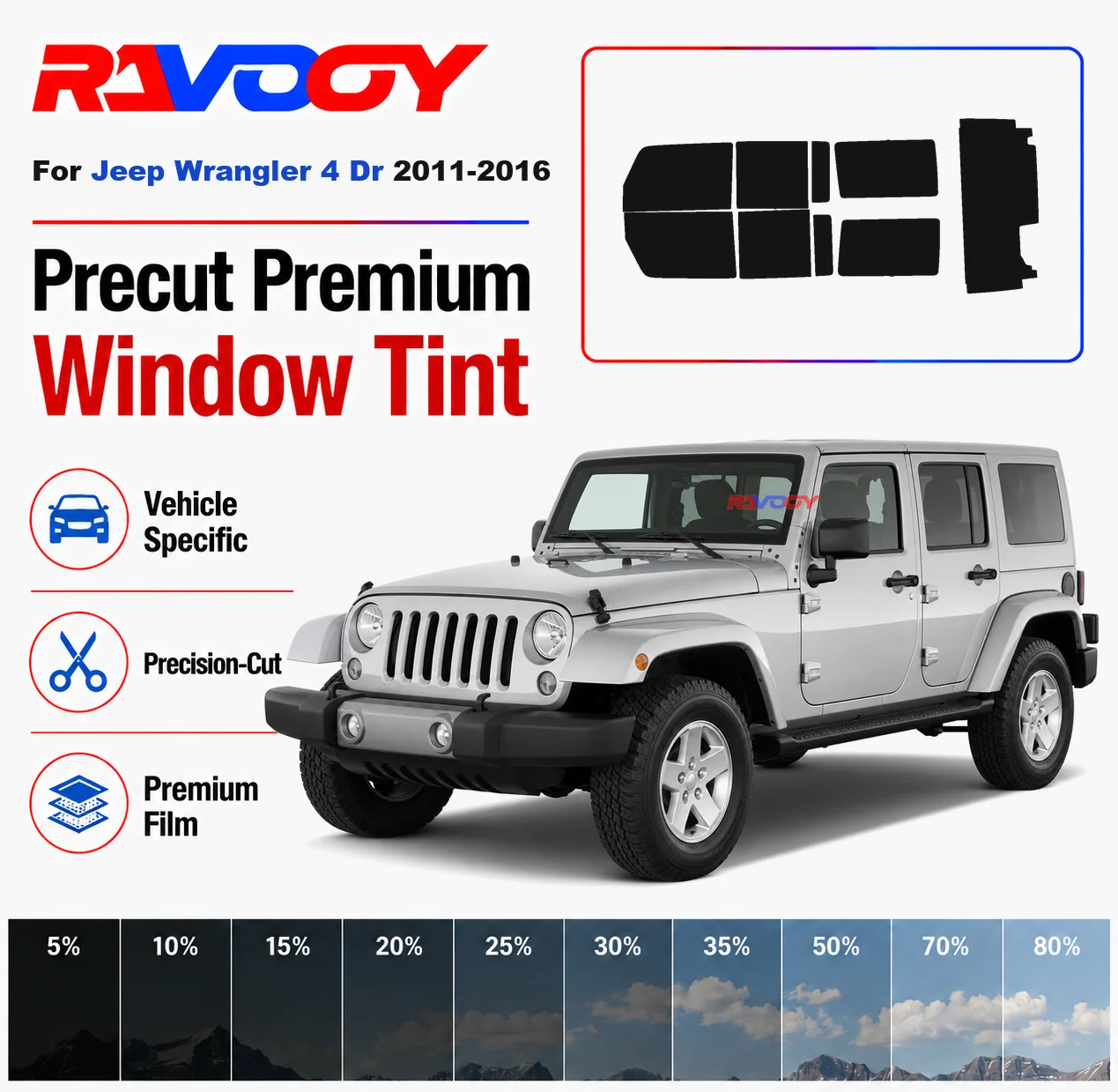 premium-precut-window-tint-kit-front-rear-windows-rear-windshield-for-jeep-wrangler-4dr-2011-2016-complete-set-nano-ceramic-film