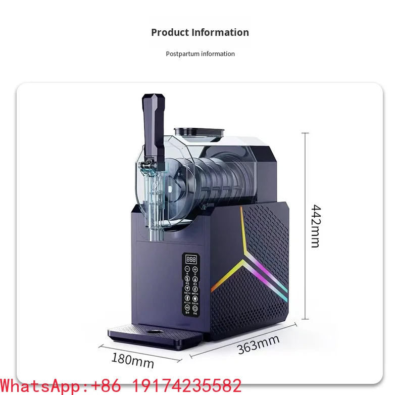 

Hot Selling Self-Cleaning Slush Machine Child Lock 5 Programs for Slushie No Ice Required