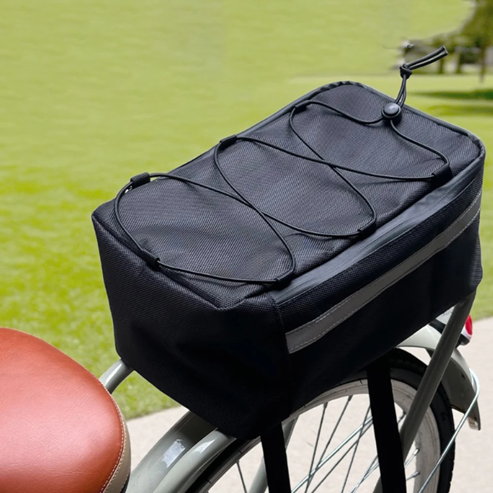 1PCS Fahrrad-Hinten Tasche Wasserdicht Fahrrad Rack Tasche Für Ebikes-Fahrräder Mit Seitentaschen Top Bungee Reflektierende akzente