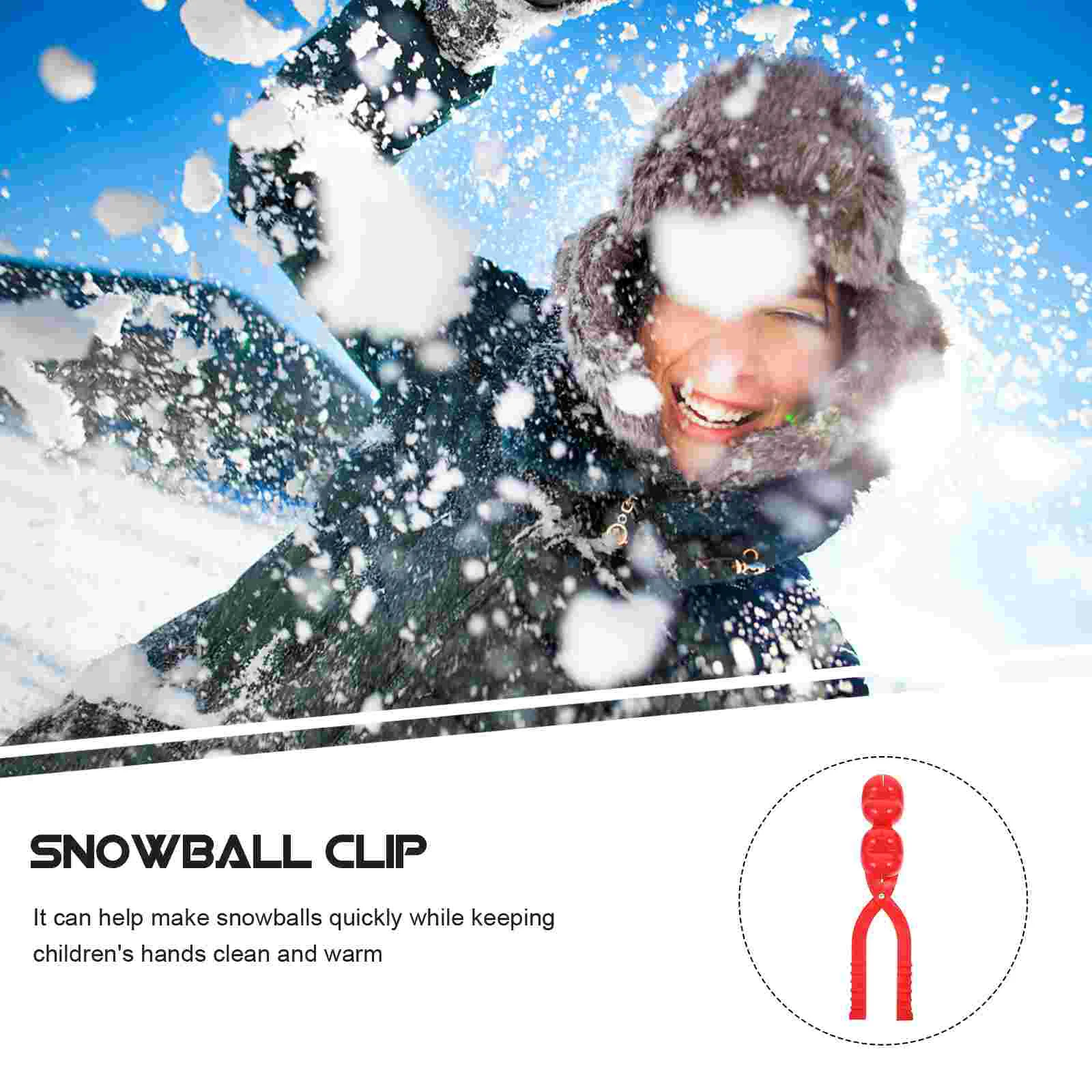 2 Stück Outdoor Schneeball Clip Kind Schneekugel Kinder Winter Spielzeug Kunststoff Clips