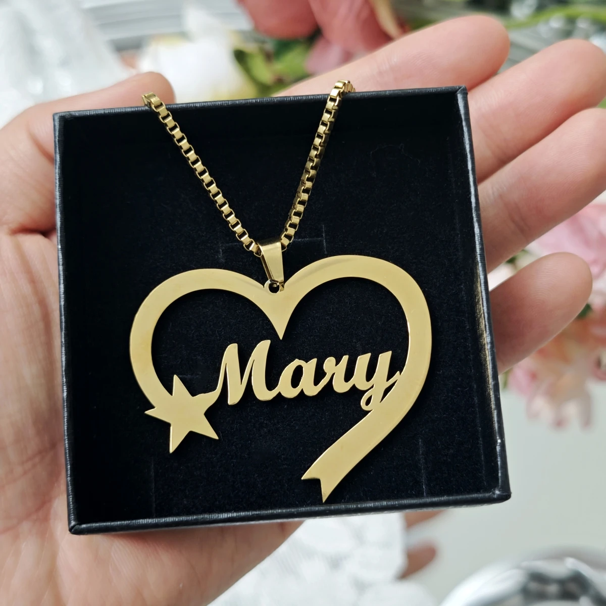 

Stainless Steel Necklace Custom Name Necklace Charming Women's Necklace Custom Commemorative Day Gift Banquet Party Jewelry