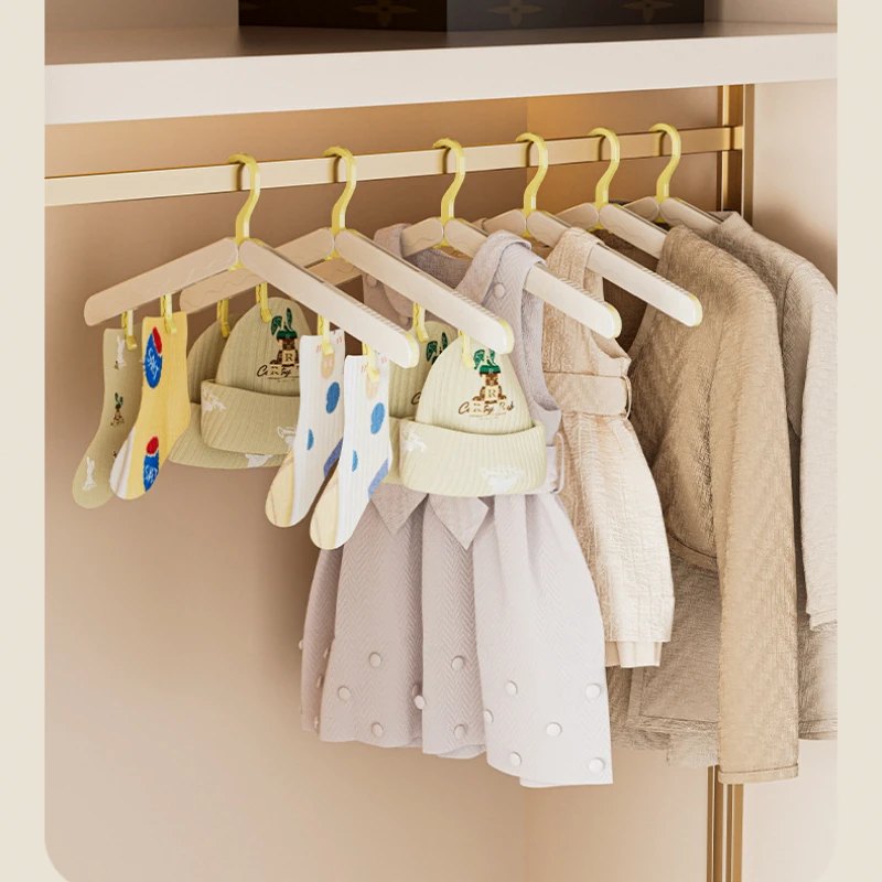 5/10pcs Foldable Clothes Hanger With No Trace And Clip For D