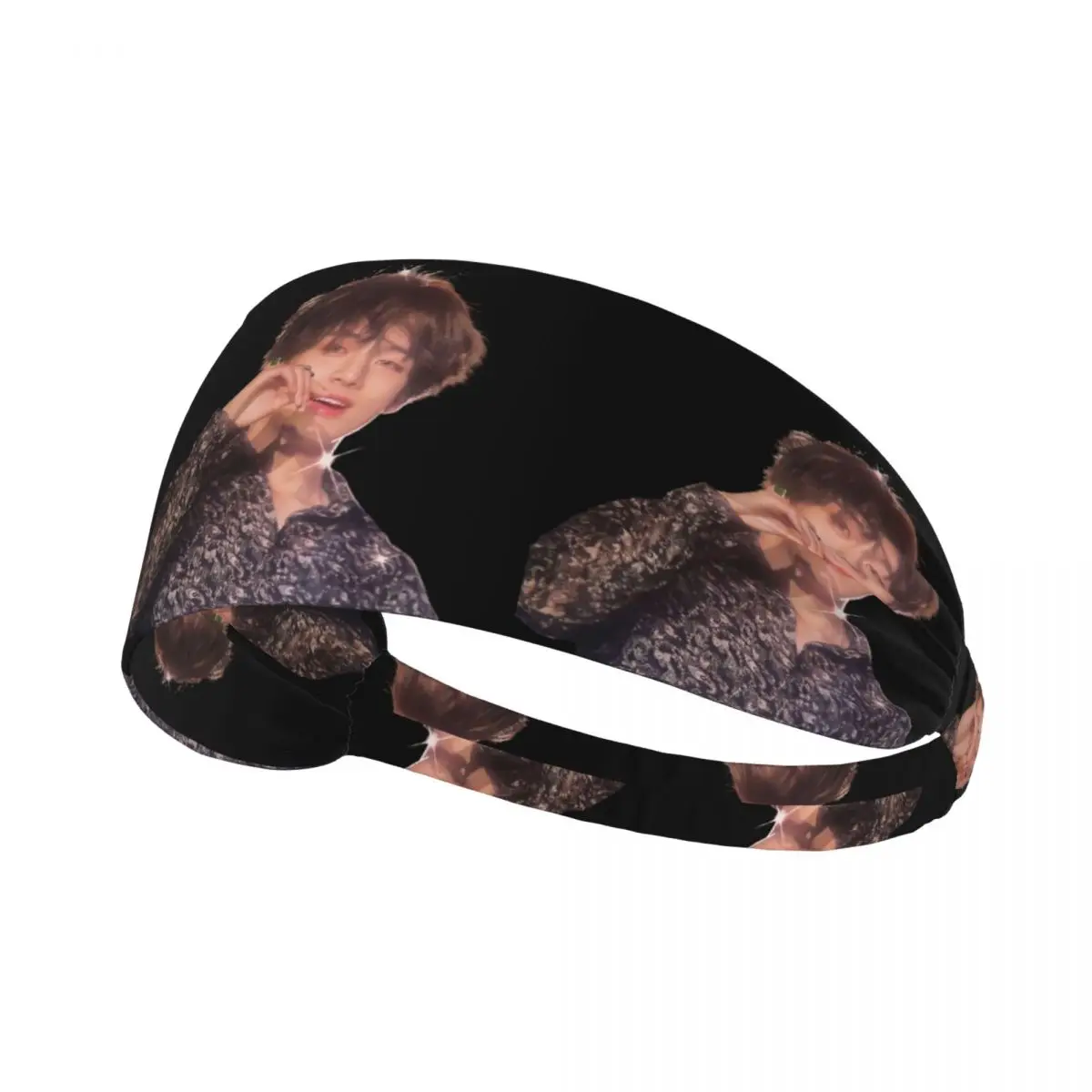 

Пользовательские Kim TaehyungS V корейская певица спортивные повязки для тренировок впитывающая повязка на голову для женщин и мужчин