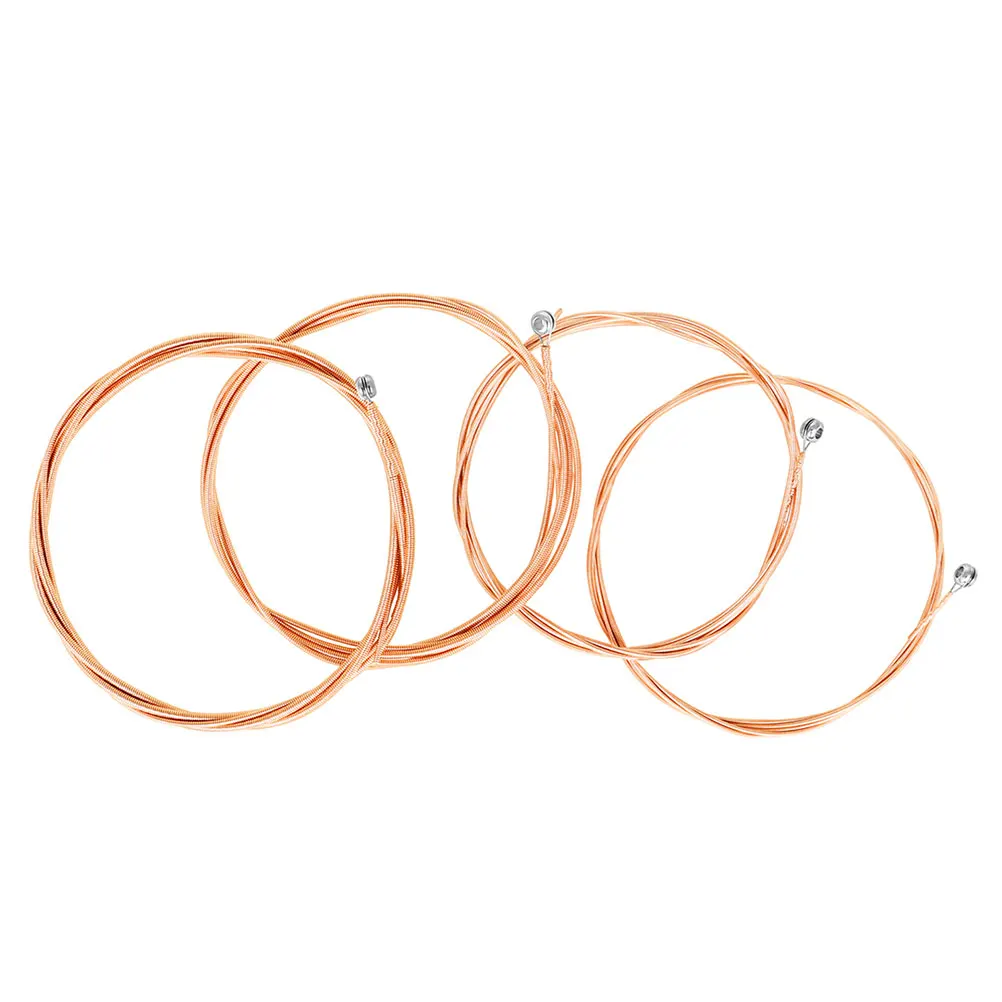 

4 Pcs Bass Strings Parts for Wood Bass Instruments Accessories Replacement Coated Carbon Steel Strings High