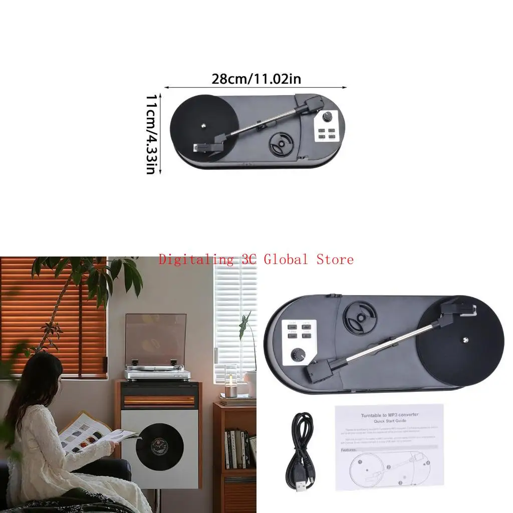 EZCAP613P Enregistrer à MP3 Convertisseur avec Système haut-parleur intégré USB