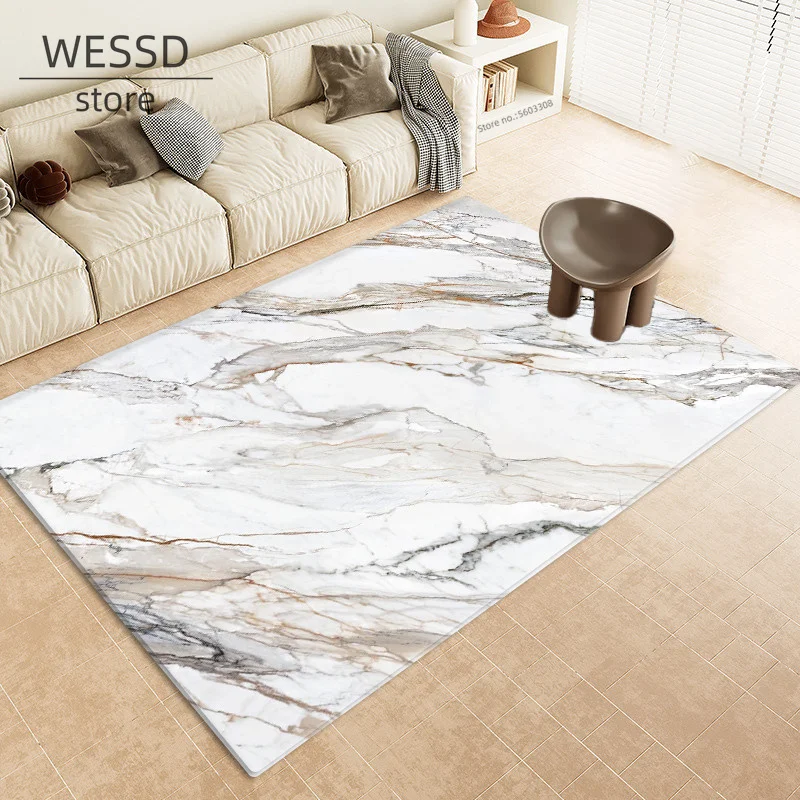 Marble Carpet Abstract Stone Texture Big Carpet For Living Room Soft Memory Foam Floor Mat Bedside Rug  Large Bathroom Mat Non-s