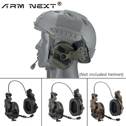 ARM NEXT orejeras de tiro del ejército, casco táctico, auriculares, Protector auditivo electrónico, equipado con riel de arco