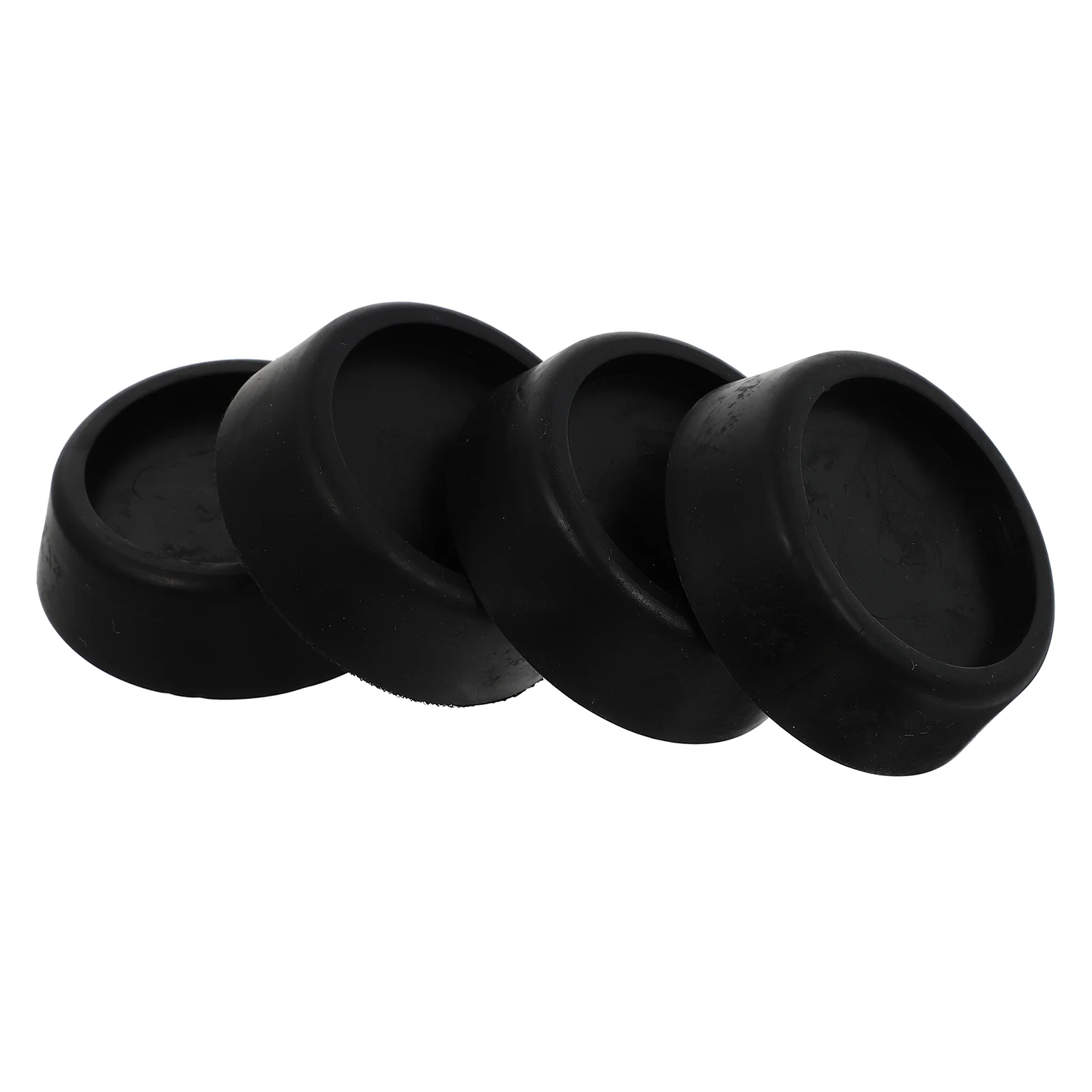 4 Pcs Clothes Washing Machines Fridge Mat Washer Cushion Anti Vibration Pad Household Furniture Heightening Foot Black